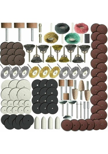 Samdoo 337 Parçalı Profesyonel Döner Alet Aksesuar Seti - Kesme, Taşlama, Parlatma İçin Komple Set