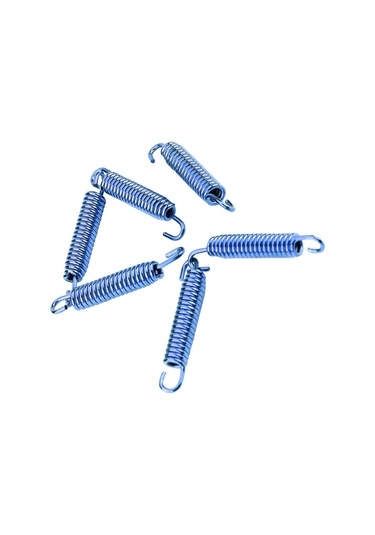 Lemestar Motosiklet Egzoz Borusu Yay Kancası Mavi 6 Adet - Paslanmaz Çelik, Yüksek Sıcaklık Dayanıklı, Motosiklet/skuter/atv Uyumlu