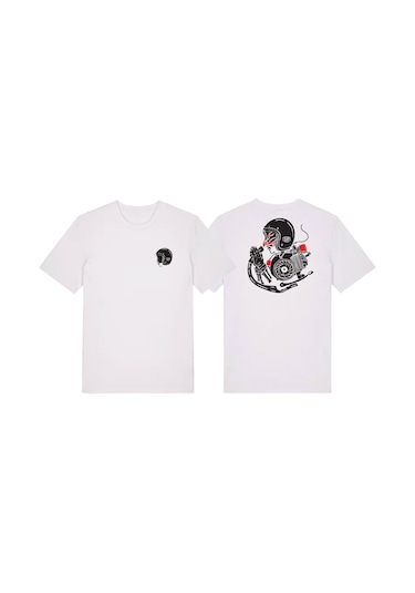 Sıp Scootershop Sıp T-shirt - Engine Madness Beyaz / Sıp