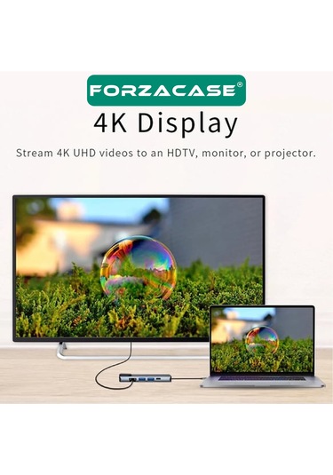 Forzacase FC799 Type-C 5 Port Ethernet USB Hdmı Çevirici Hub