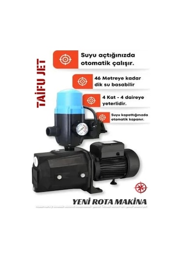 Jet 1 Hp Bakır Sargılı 220v 4 Kat 5 Daire Paket Hidrofor