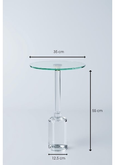 Dulda Akrilik Pera Sehpa Şeffaf