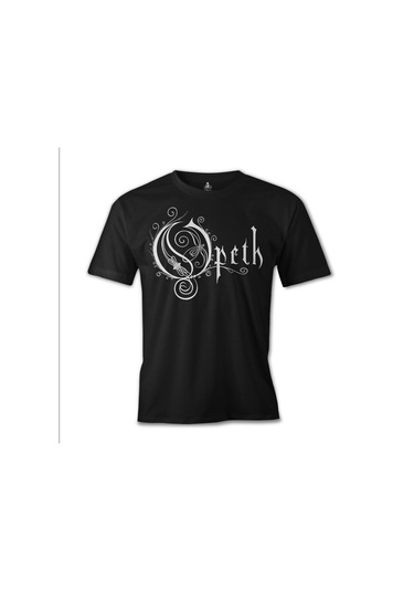 Opeth Logo Baskılı Siyah Erkek Tshirt 001