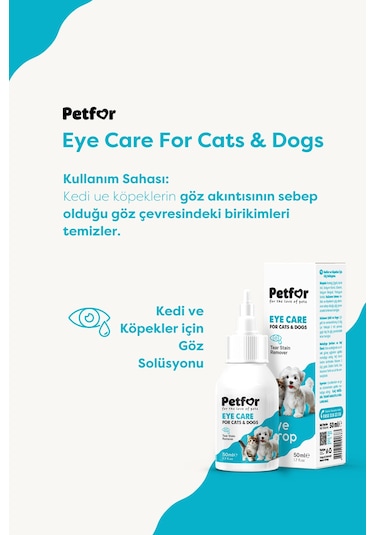 Kedi Ve Köpekler İçin Göz Bakım Damlası 50 Ml