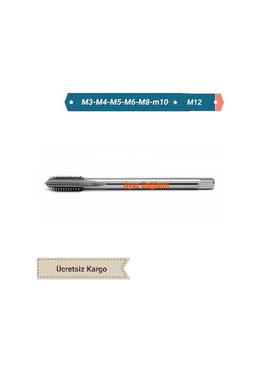 Hss Makina Kılavuzu M 8 Din 371-C Form-C Hss-M2Al