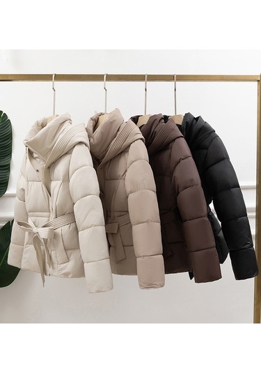 F3.haki..kadın Şişme Mont Suya Dayanıklı Kısa Model Haki