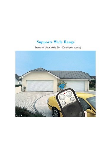 Moveevo Ak12 433mhz Akıllı Kablosuz Kopyalama Kumandası - 4 Tuşlu, 50-100m Mesafe, Elektrikli Pencereler/kapılar İçin, 12v Pil Dahil