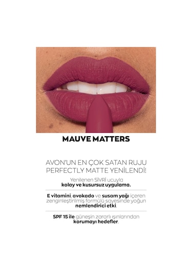 Avon Glimmerstick Dudak Kalemi Pink Bouquet + Ultra Mat Ruj Mauve Matters