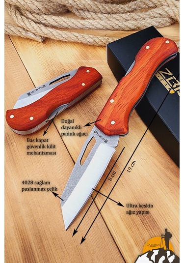 Paduk Sap Kamp Çakısı Outdoor Piknik Çakısı Bahçe Çakısı Çkp-823 Çok Renkli