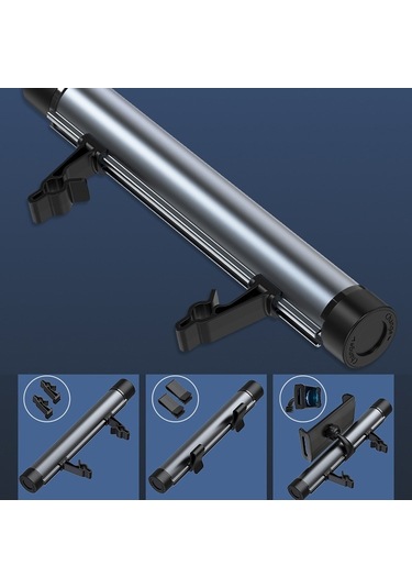 Sones Araba Depolama Çöp Torbası Braketi Araba Cep Telefonu Tablet Arka Yastık Tutucu Titanyum Grisi