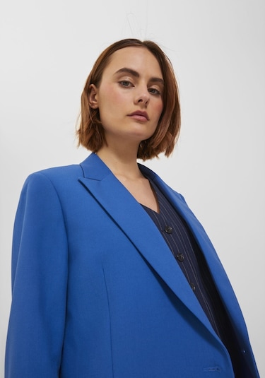 Jack & Jones Kadın Kruvaze Ceket - Mary 12200590 Blue Iolite Siyah