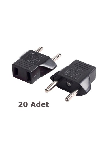 Wozlo Amerikan Tipi Fiş Çevirici Priz Dönüştürücü Adaptör - 20 Adet
