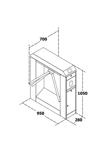 T281 Üç Kollu Elektromekanik Turnike