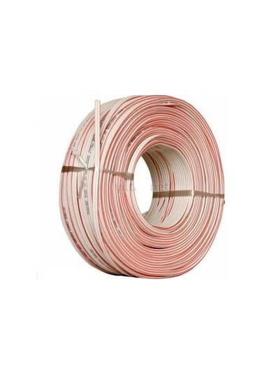 Taydun 2x0.75mm Yassı Kordon Kablo Beyaz