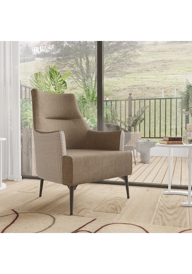 Linen Berjer Salon&oturma Odası - Kahve