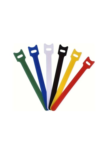 Gateesat Yeşil 20 Adet 15 Cm Kendinden Yapışkanlı Nylon Bağlama Kayışı Seti