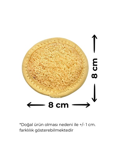 Doğal Kabak Lifi Yüz + Vücut + Sırt Banyo Hamam Kesesi 4'lü