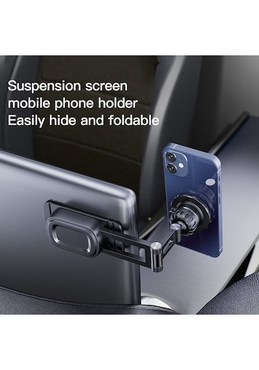 Luckysouk Yesıdo C155 Araba Manyetik Telefon Tutucu Merkezi Konsol Süspansiyon Ekran Katlama Braketi Siyah Yok Havalandırma Ng8ıhu