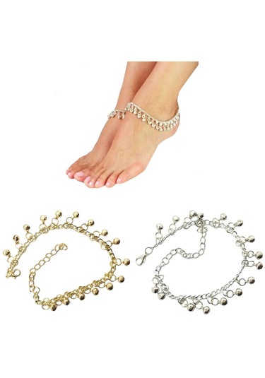 Suntek Jingling Bells Plaj Ayak Giyim Ayarlanabilir Altın Altın