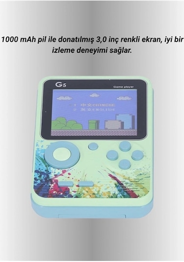 Ceylan Adam 500 Oyun Hafızalı G5 Game Box Renkli Lcd Ekranlı