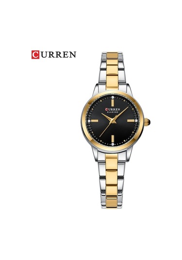 Yingfu Çelik Kordonlu Kadın Saat Curren 9094 - Kuvars Mekanizma Altın Altın