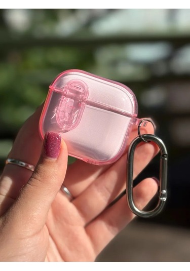 Yummy Case Airpods Uyumlu 4 Kablosuz Kulaklık Kılıfı Şeffaf 463057667 Pembe