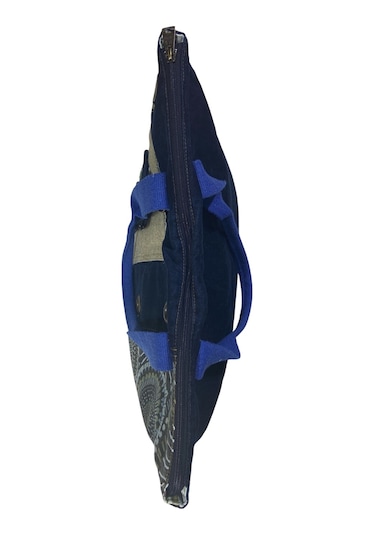 Vintage Salaş Çok Renkli Orta Boy Günlük Seyahat Gezi Omuz Çantası 36cmx34cm Bej