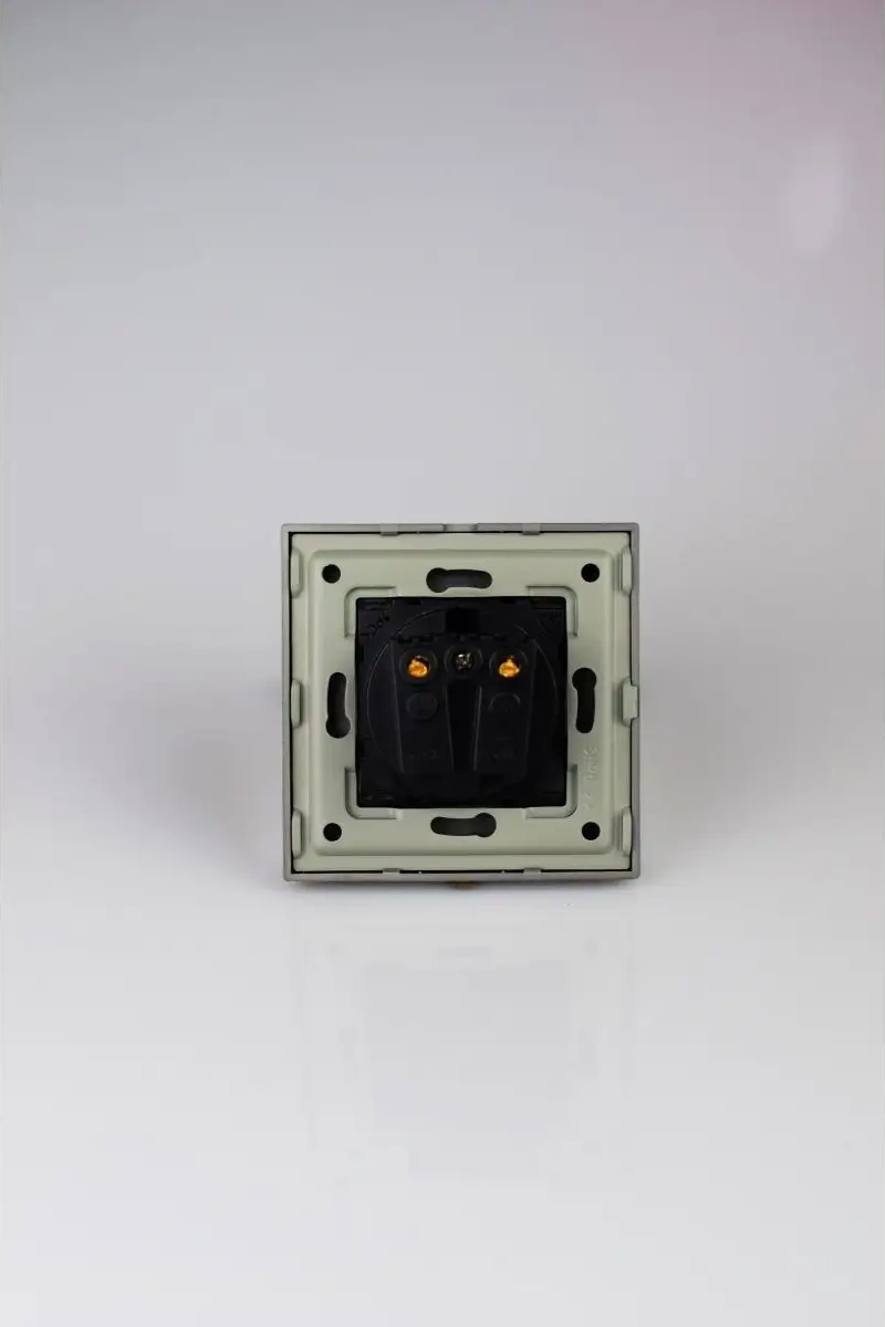 Vo'stabl Çapraz Priz Tekli Plastik Gri Topraklamalı 145885807 101