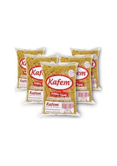 Kafem Ambalaj Lastiği 40 mm 5 Paket x 1 KG