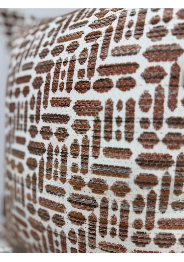 Nivemeshome Kırlent Kılıfı 45x45 Lisa 01 Kiremit Kiremit