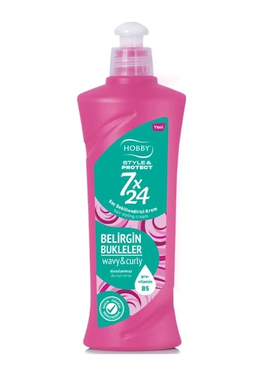 Hobby 7*24 saç şekillendirici krem belirgin bukleler dalgalı ve kuru saçlar için