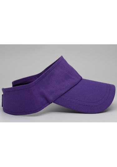 Uv Koruyuculu Unisex Siperlikli Mor Tenisci Şapka Mor