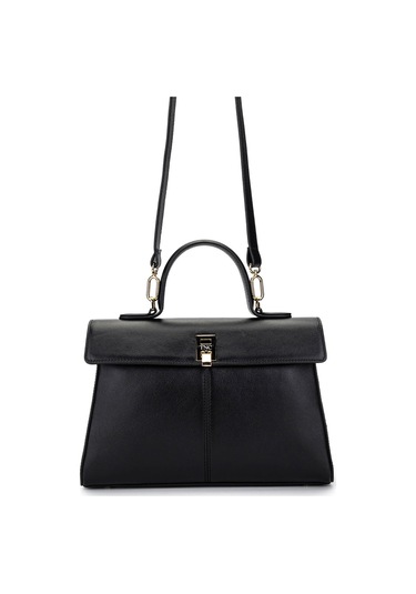 Tamer Tanca Kadın Hakiki Deri Siyah Deri El Çantası 147 1064 Bn Cnt Y25 Sıyah Dr Siyah