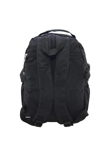 Baginn Kadın Sırt Çantası Çok Cepli Yağmur Geçirmez Hafif Kumaş Sırt Çantası Bordo Renk Siyah