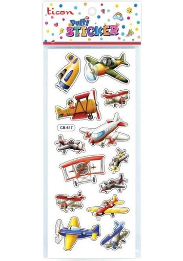 Ticon.tps-0133.puffy Stıcker Uçak