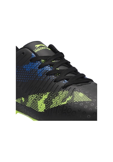 Slazenger CYPRUS KR Erkek Halı Saha Siyah / Yeşil Futbol Ayakkabısı