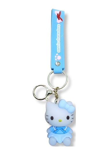 Hello Kitty Classic Edition 3d Figürlü Kırmızı Bilek Kayışlı Anahtarlık - 1 Adet