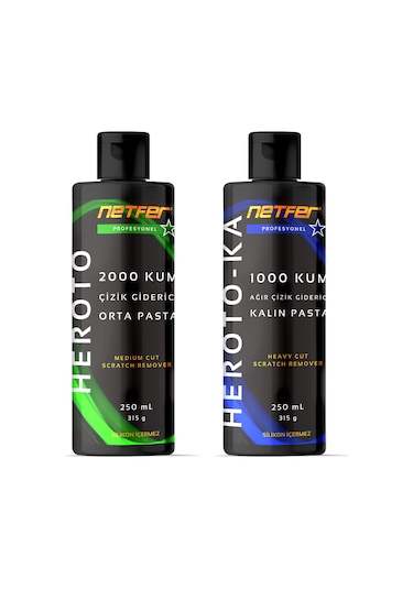 Netfer 2'li Orta Kalın Pasta Set - 2x250 Ml