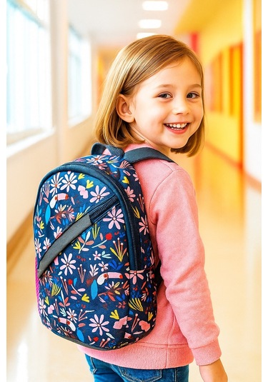 Newbag Tropikal Kız Anaokulu Sırt Çantası Yeni Sezon -siyah Pemb