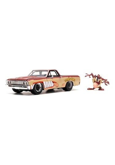 Simba Looney Tunes 1:24 Tasmanian & Chevy El Camino Figür Ve Araç 253255072 Kahverengi