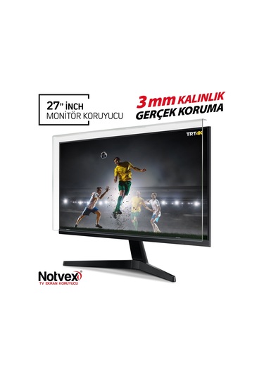 Notvex 27 İnç 68 Ekran Monitör Ekran Koruyucu / 3 MM Kalınlık
