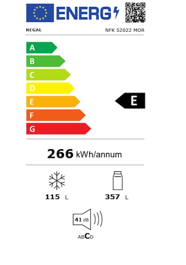 Regal NFK 52022 471 LT No-Frost Kombi Tipi Buzdolabı