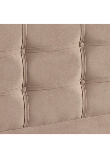 Nironyatak Niron Polo Baza Ve Başlık Seti -100 x 200 CM Cm Tek Kişilik Sütlü Kahv