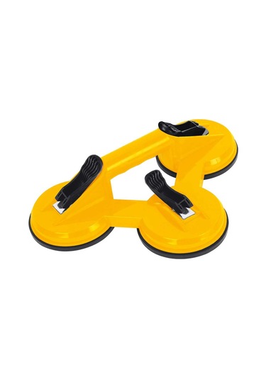 Sgs946 - 120 Kg Üçlü Plastik Gövde Cam Seramik Fayans Ahşap Tutma Taşıma Vantuzu 12cm + 12cm + 12cm