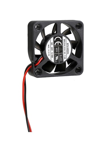 Springsun Creality 4010 Fırçasız Soğutma Fanı 24v Dc 40x40x10mm Bilyalı Yatak 2 Pinli Ender 3 Dıy Anakart İçin