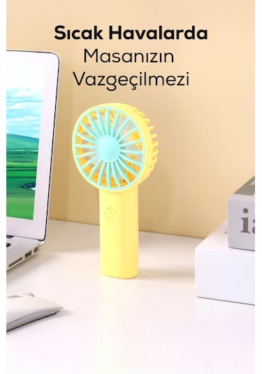 Mini Fan Usb Vantilatör El Fanı Taşınabilir Vantilatör Şarjlı 1202