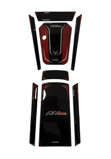 Honda Adv 350 2023-2025 Uyumlu Deeb Tank Pad Set Kırmızı