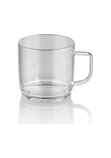 Plastport Kırılmaz Çay Kahve Kupası - Şeffaf 300 Ml - 6 Adet