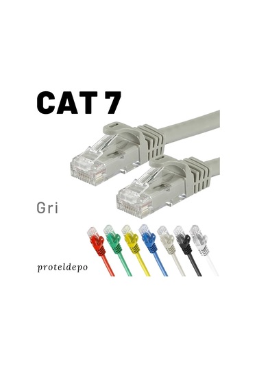 Irenis Cat7 Kablo Ethernet Network Internet Lan Ağ Kablosu 15 M Sarı