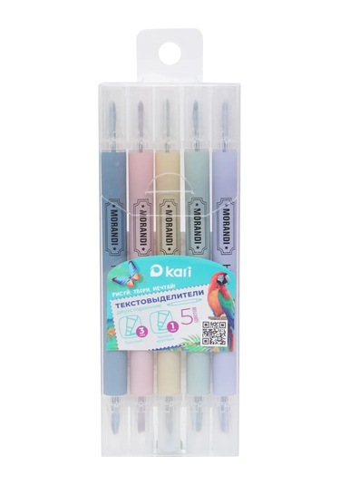 Kari Çift Taraflı Fosforlu Kalemler, 5 Renk 450861508